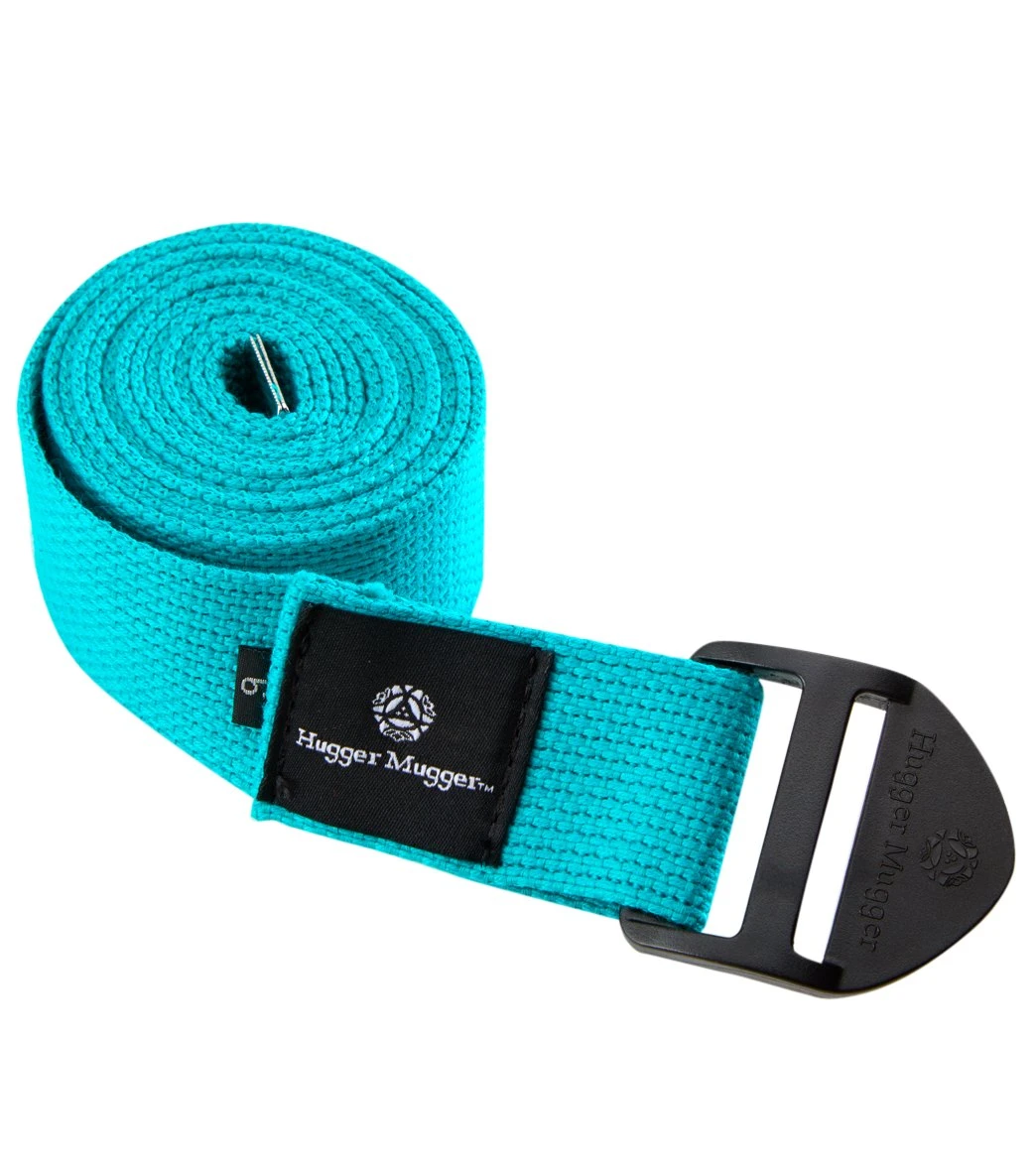 Hugger Mugger 8' Cotton Cinch Yoga Strap Teal - Image 2