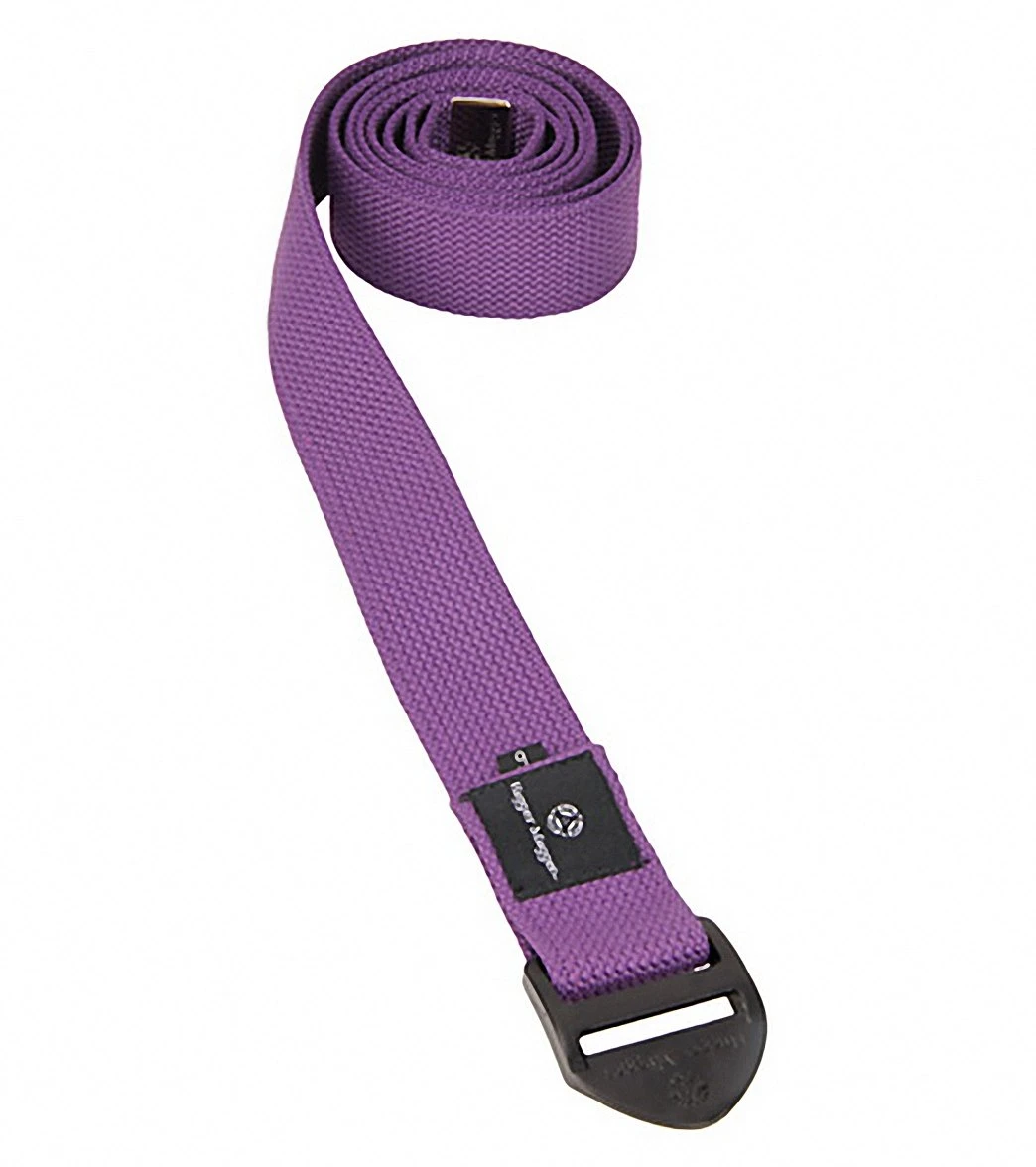 Hugger Mugger 6' Cotton Cinch Yoga Strap Purple
