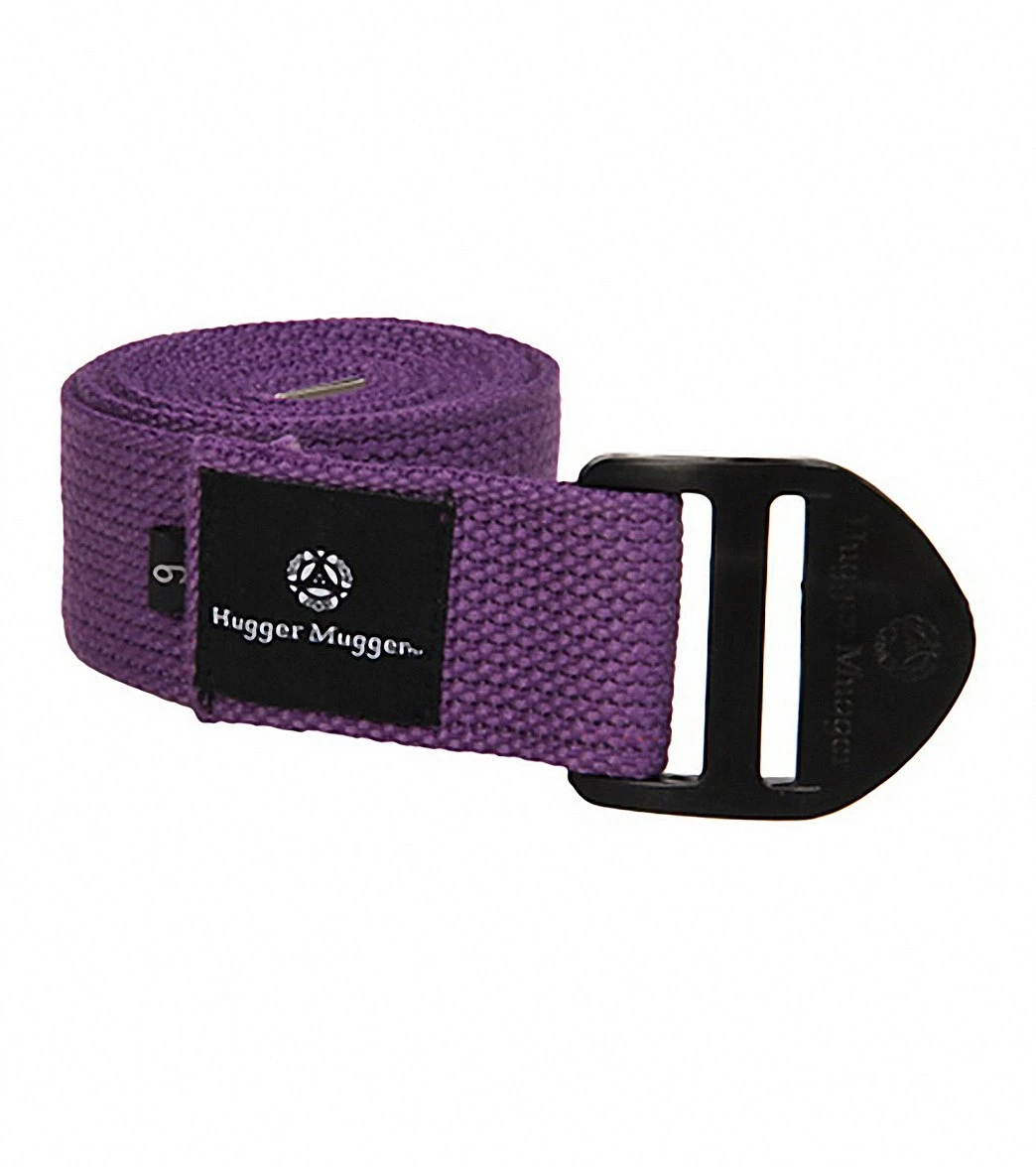 Hugger Mugger 6' Cotton Cinch Yoga Strap Purple - Image 2