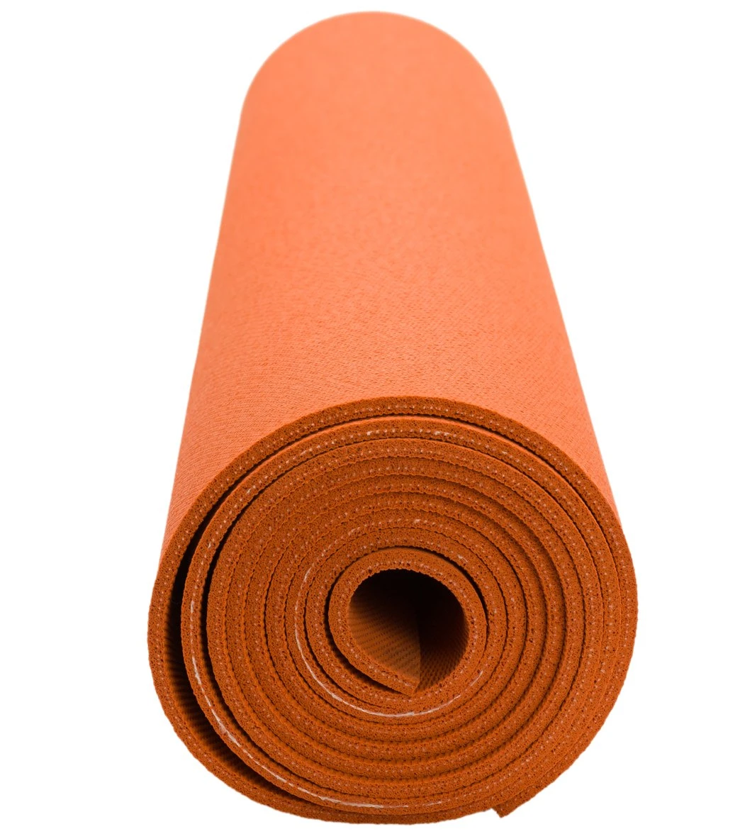 Jade Yoga Harmony Natural Rubber Yoga Mat 74" 5mm Tibetan Orange - Image 3