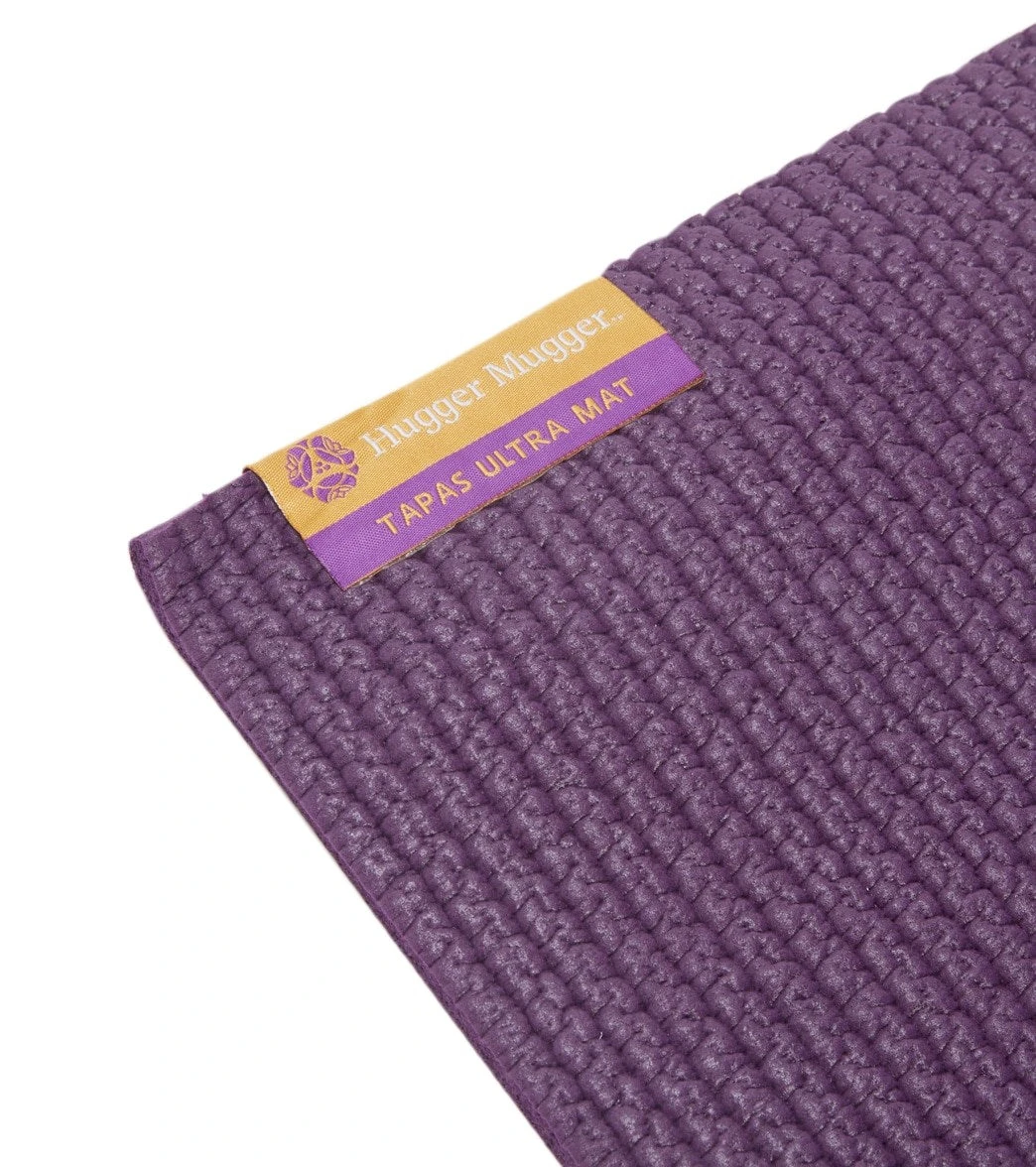 Hugger Mugger Tapas Ultra Yoga Mat 68" 6mm Extra Thick Eggplant