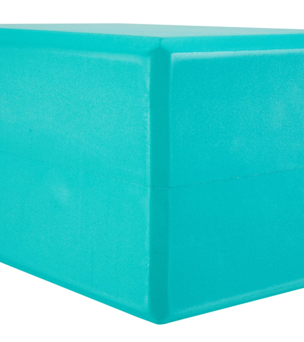 Everyday Yoga 5 Inch Foam Yoga Block Aqua - Image 3