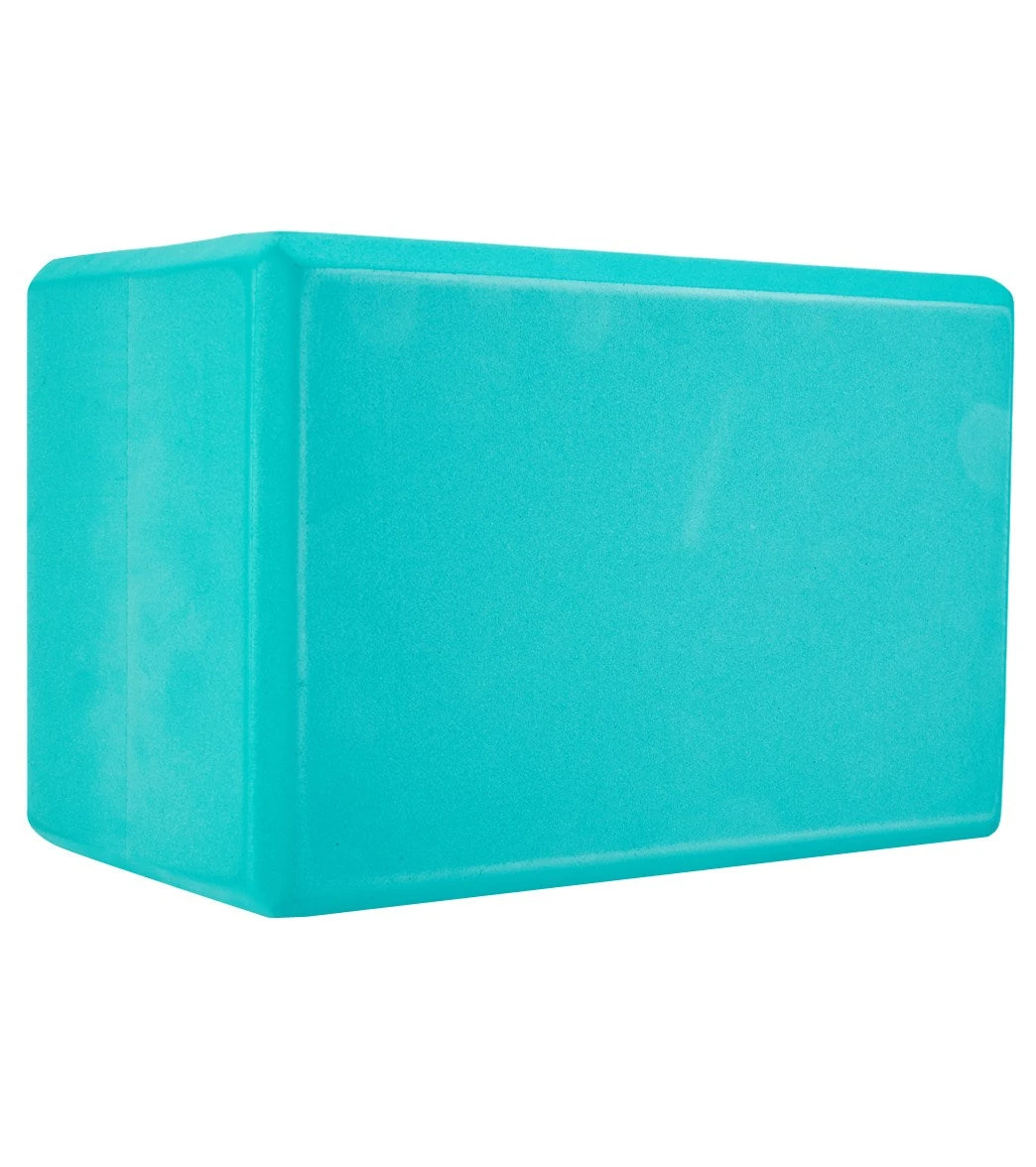 Everyday Yoga 5 Inch Foam Yoga Block Aqua - Image 4