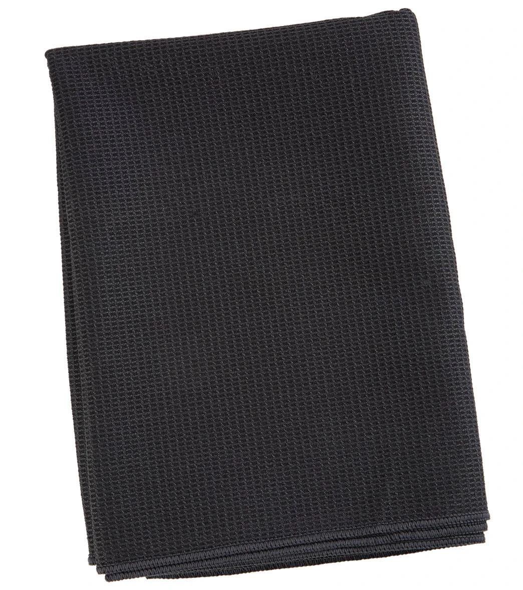 Everyday Yoga Waffle Grip Mat Towel Black - Image 2