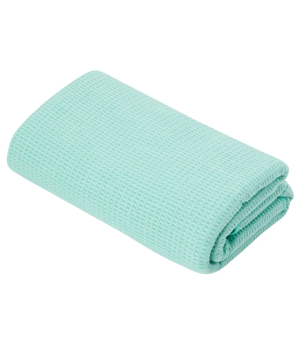 Everyday Yoga Waffle Grip Mat Towel Light Teal - Image 2