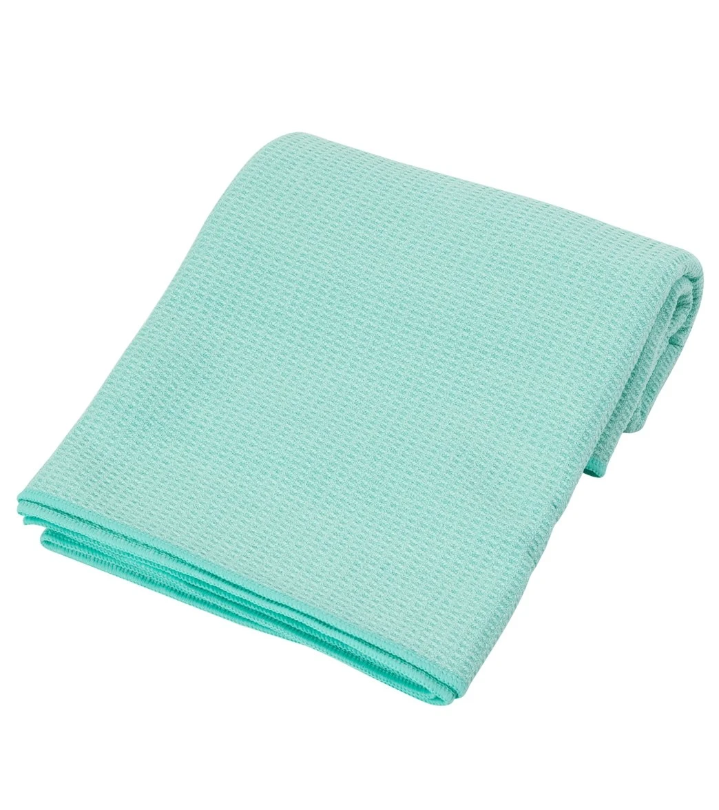 Everyday Yoga Waffle Grip Mat Towel Light Teal - Image 3