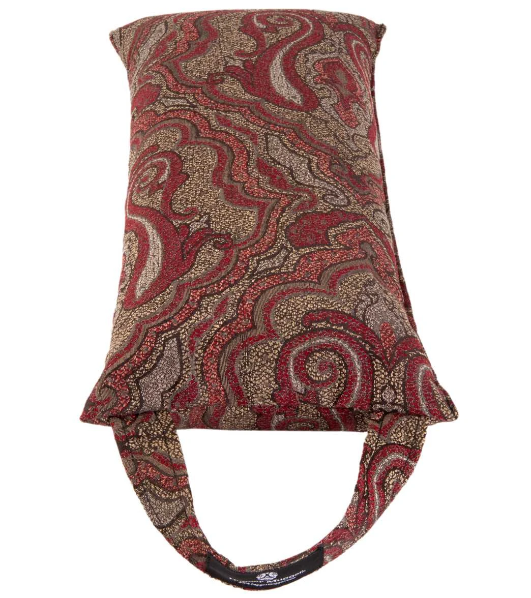 Hugger Mugger Sukasana Printed Yoga Meditation Cushion Vintage Currant - Image 2