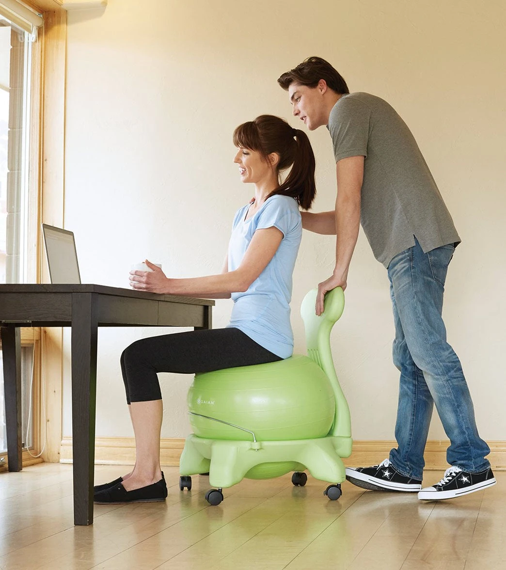 Gaiam Balance Ball Chair Wasabi - Image 3