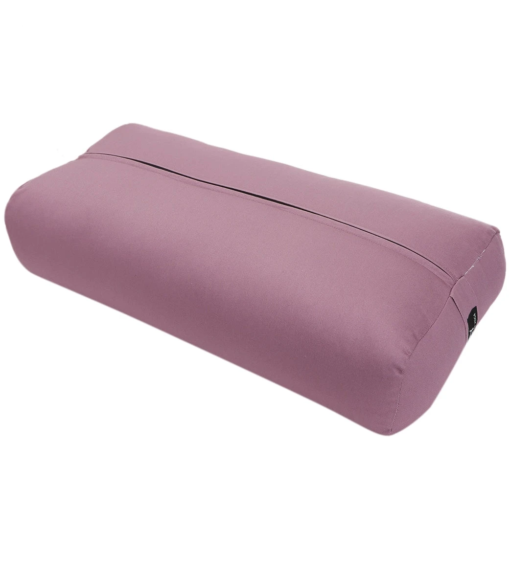 Everyday Yoga High Impact Cotton Rectangular Yoga Bolster Lilac - Image 2