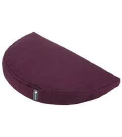 Halfmoon Om Zafu Yoga Meditation Cushion Aubergine