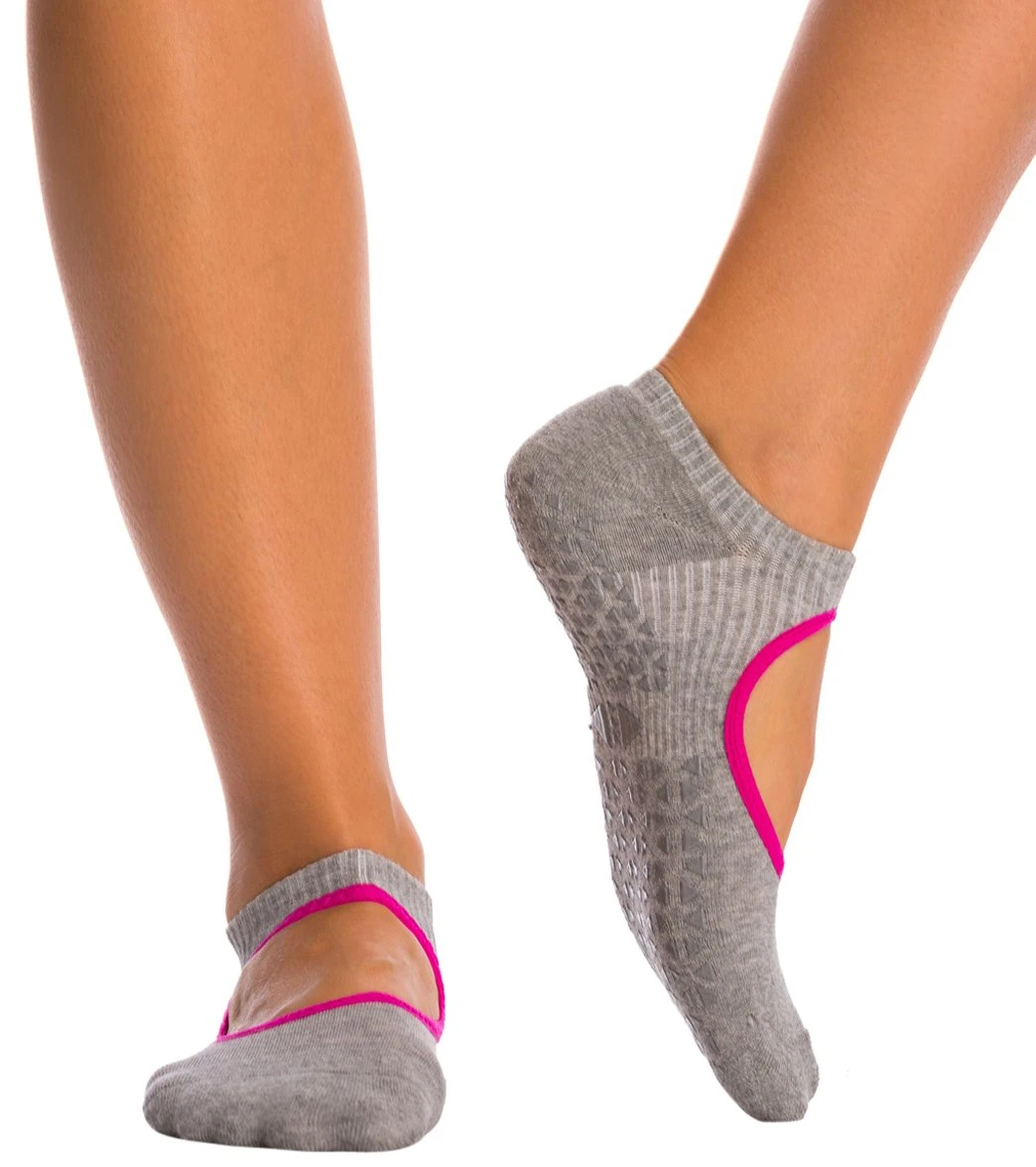 Tavi Emma Barre Grip Socks Stone/Magenta