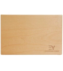 Everyday Yoga 4 Inch Wood Block Natural Wood