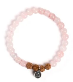 Mala Collective I Am Love Yoga Bracelet Rose Quartz