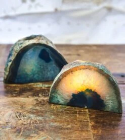 SoulMakes Agate Geode Candle Holder
