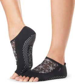 Toesox Luna Half-Toe Yoga Grip Socks Prancer