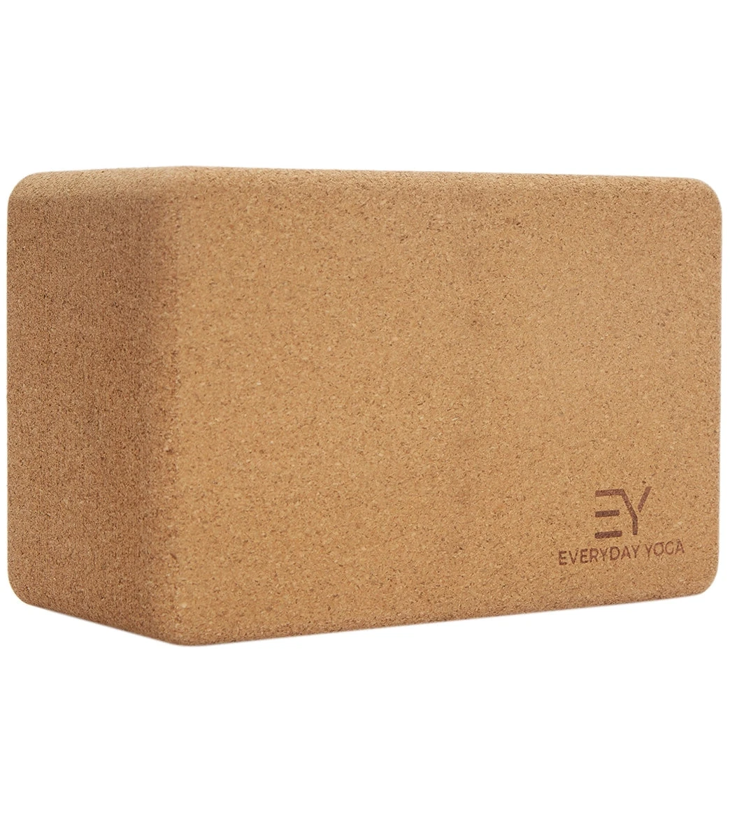 Everyday Yoga Cork Yoga Block 5 Inch Natural - Image 5