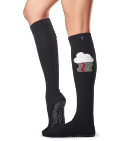 Toesox Knee High Scrunch Full-Toe Yoga Grip Socks Imagine