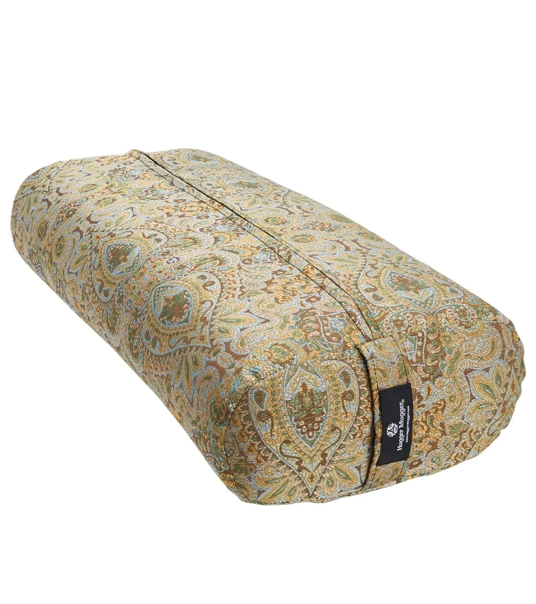 Hugger Mugger Standard Printed Yoga Bolster Pashmina Tea