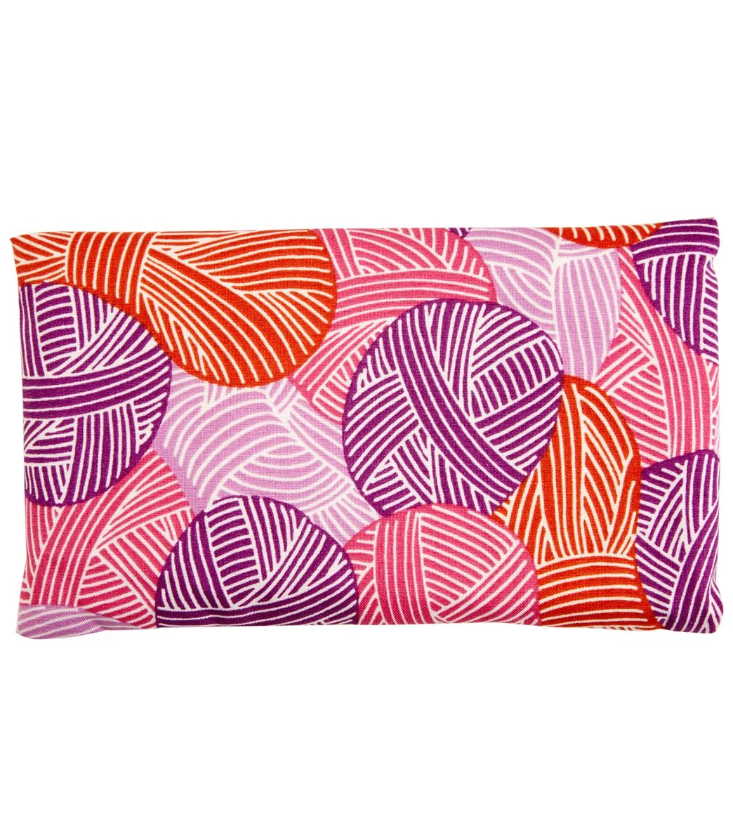Halfmoon Cotton Yoga Eye Pillow Unscented - Unwind Pink - Image 2
