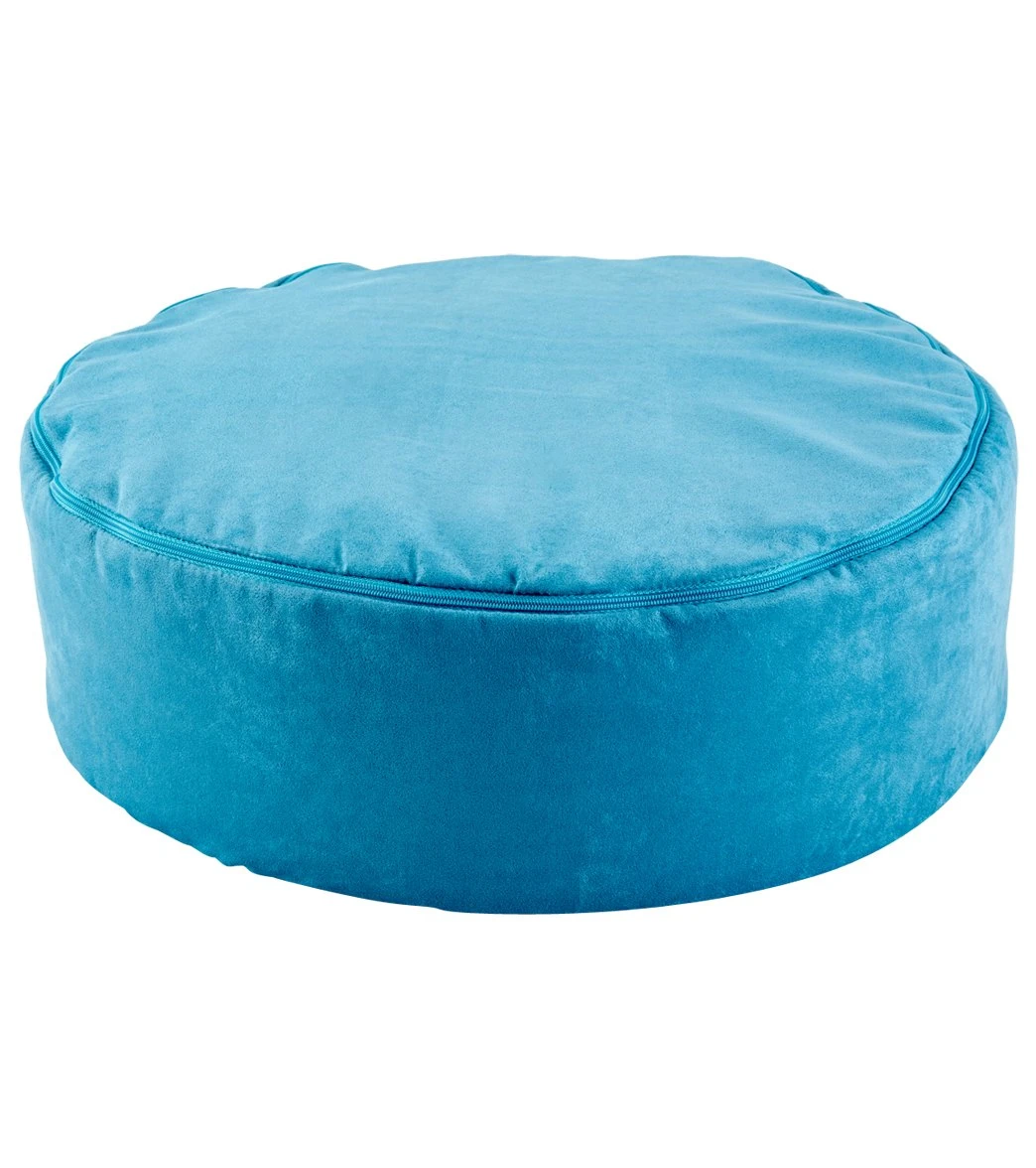 Gaiam Zafu Yoga Meditation Cushion Teal - Image 3