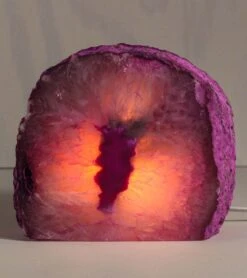 SoulMakes Agate Geode Lamp Pink