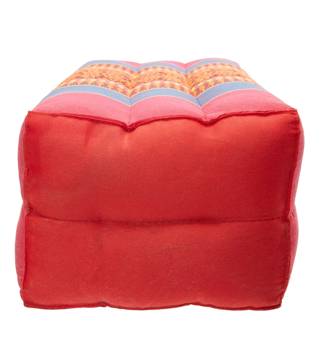 Zafuko Zafu Meditation Cushion Orange Pattern - Image 2
