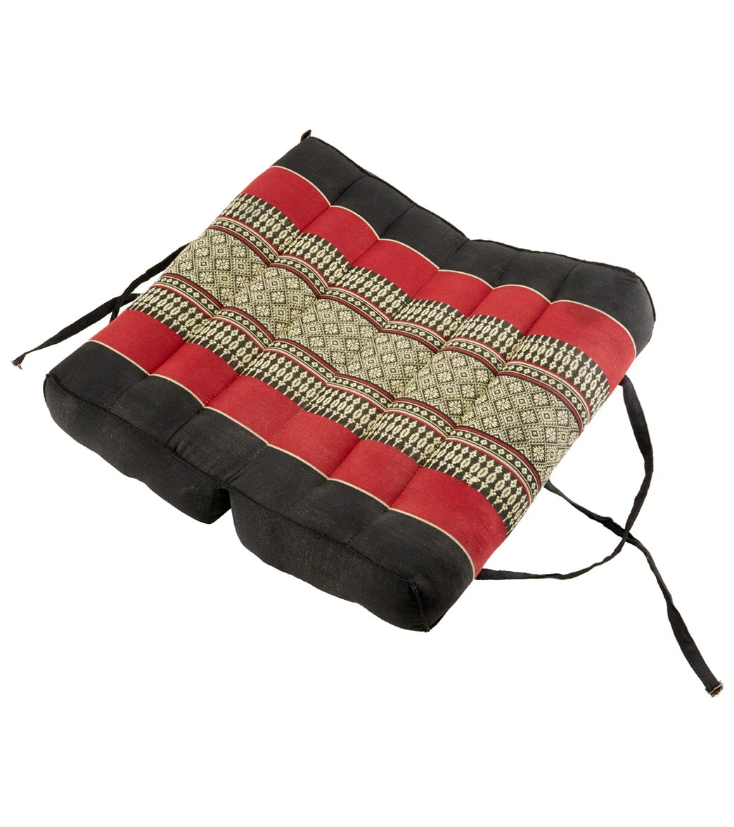 Zafuko Zafu Large Foldable Meditation And Yoga Cushion Black/Red - Image 3