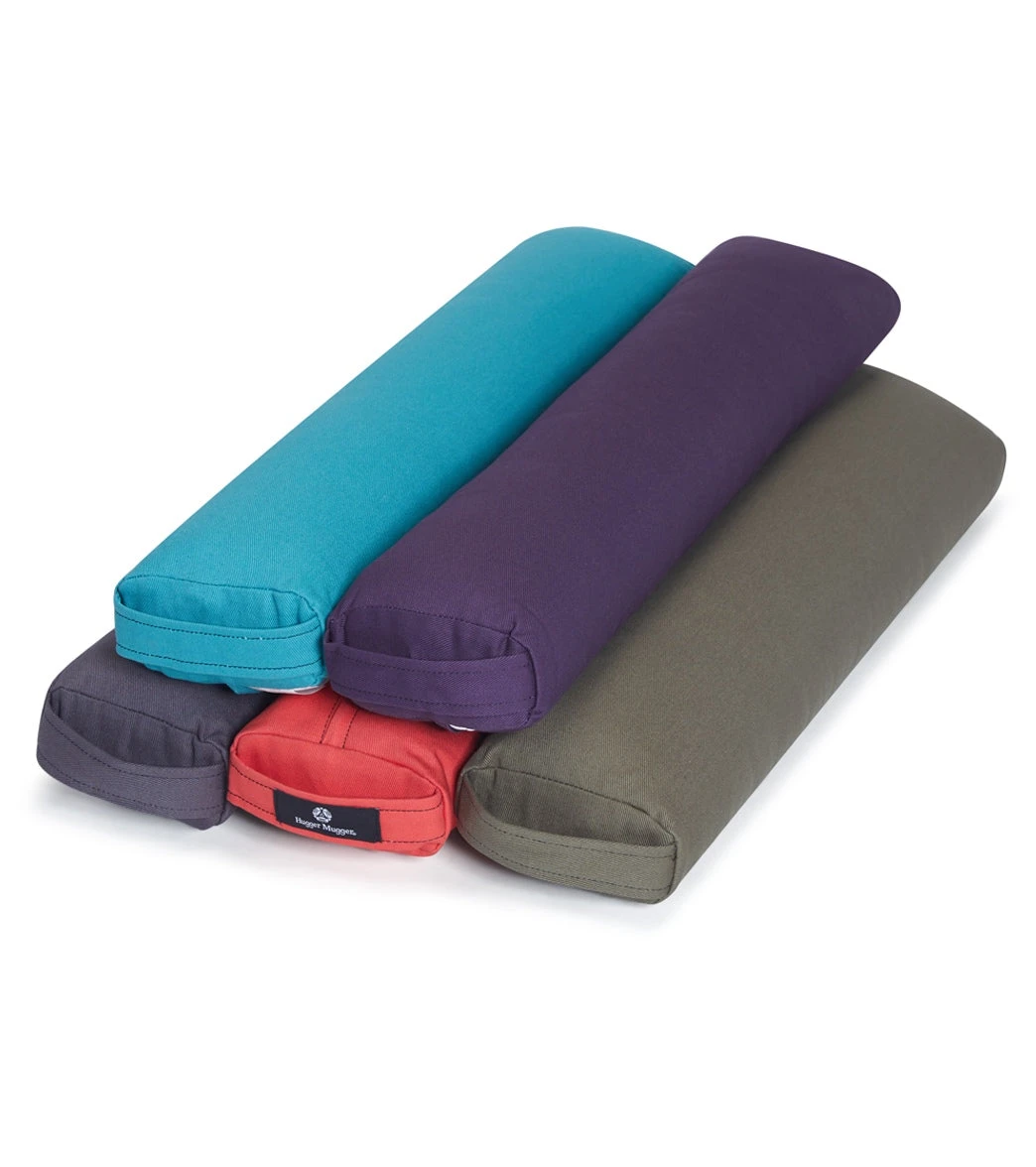 Hugger Mugger Pranayama Solid Yoga Bolster Rain - Image 2
