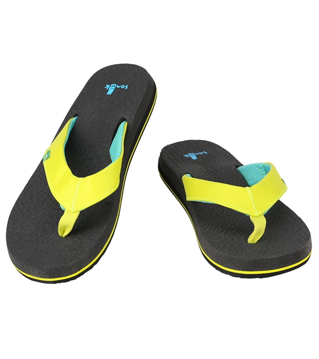 Sanuk Women's Yoga Mat Flip Flop Lime