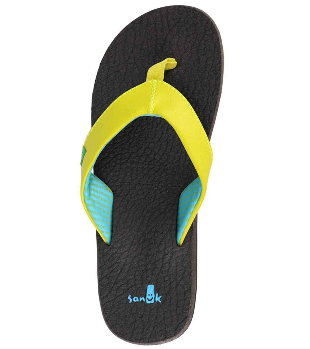Sanuk Women's Yoga Mat Flip Flop Lime - Image 3