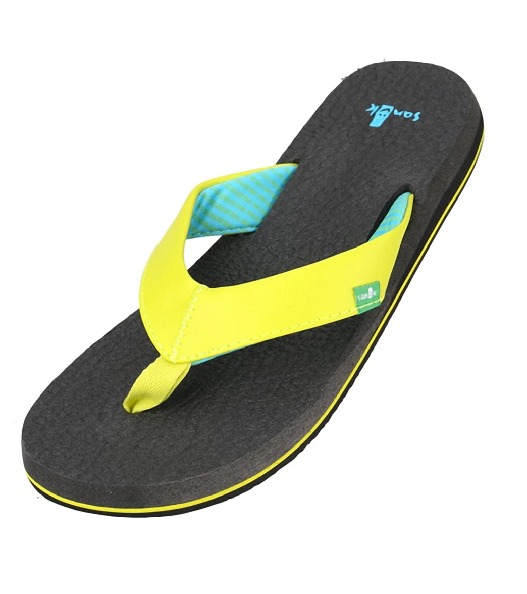 Sanuk Women's Yoga Mat Flip Flop Lime - Image 5