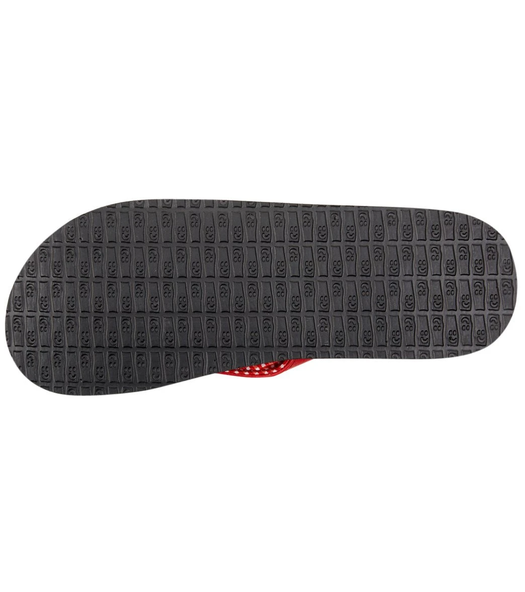 Sanuk Women's Yoga Mat Flip Flop Bright Red - Image 4