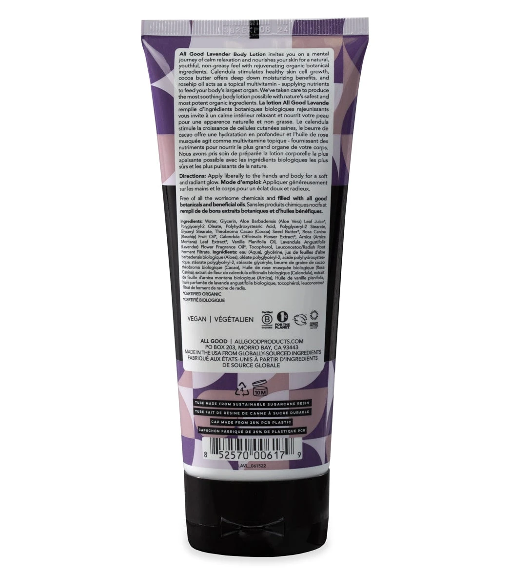 All Good Lavender Body Lotion 6oz - Image 2