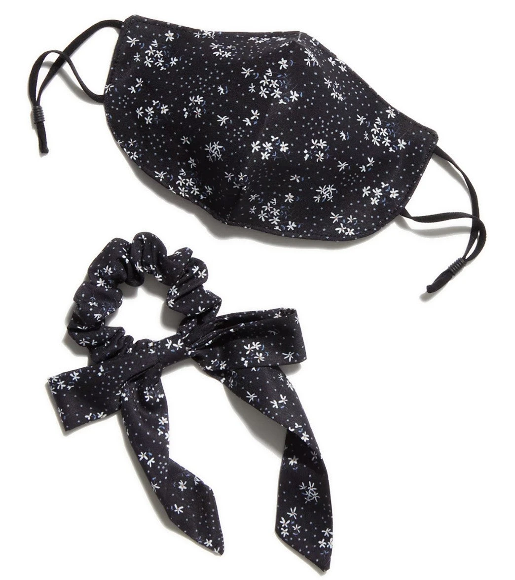 Free People Floral Mask And Scrunchie Set