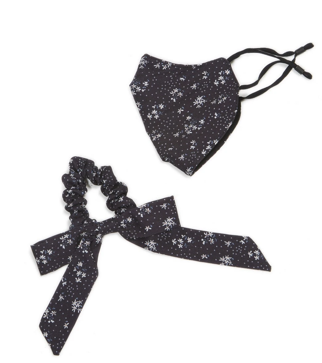 Free People Floral Mask And Scrunchie Set - Image 2