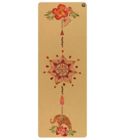 Yoloha Aura Cork Yoga Mat 72" Tropical Vibes