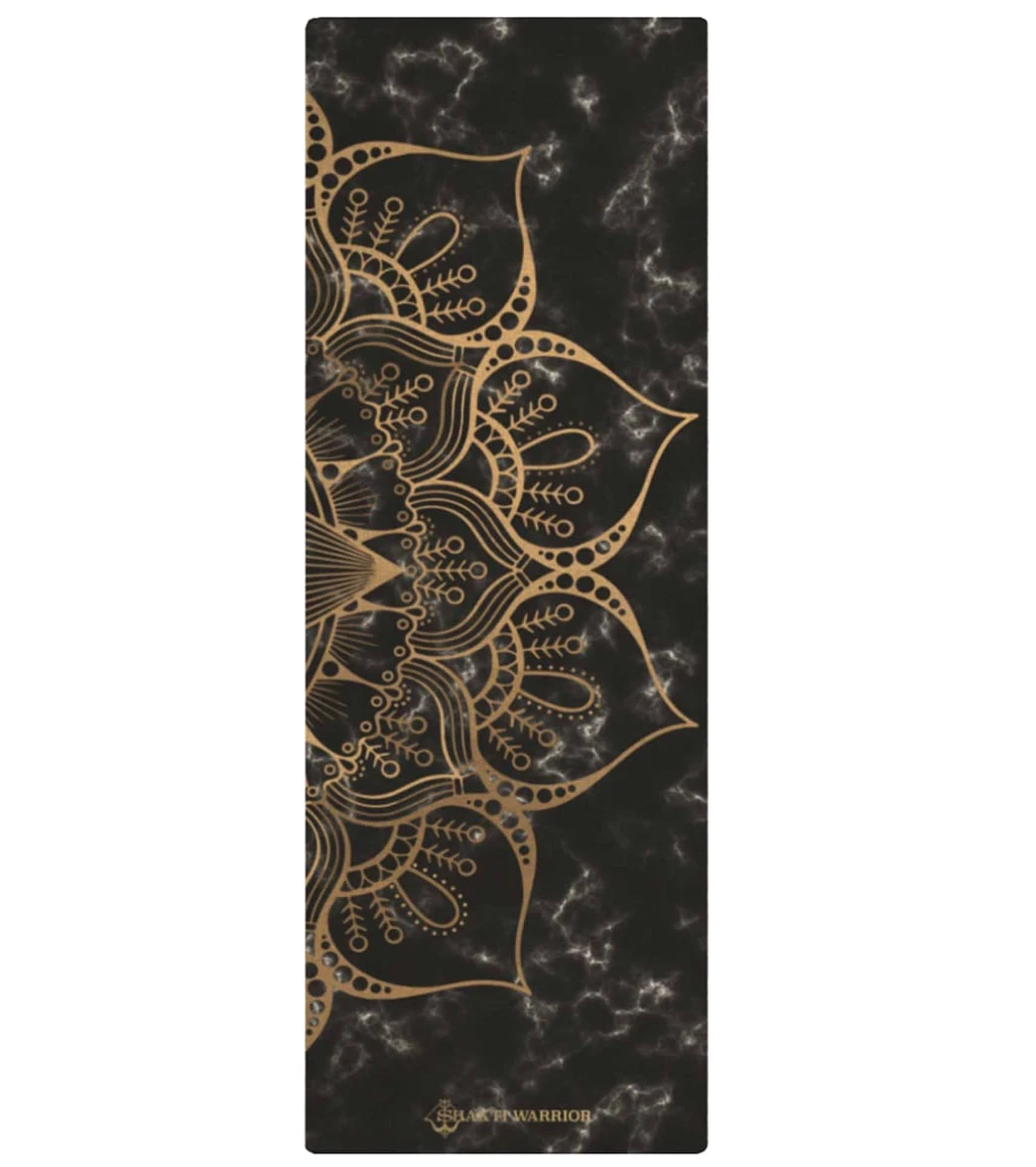 Shakti Warrior Sahasrara Hemp Yoga Mat 72" 3mm Black - Image 4