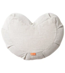 Halfmoon Linen Crescent Meditation Cushion Natural Linen