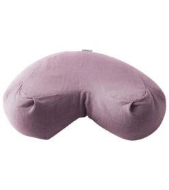 Halfmoon Linen Crescent Meditation Cushion Fig Linen