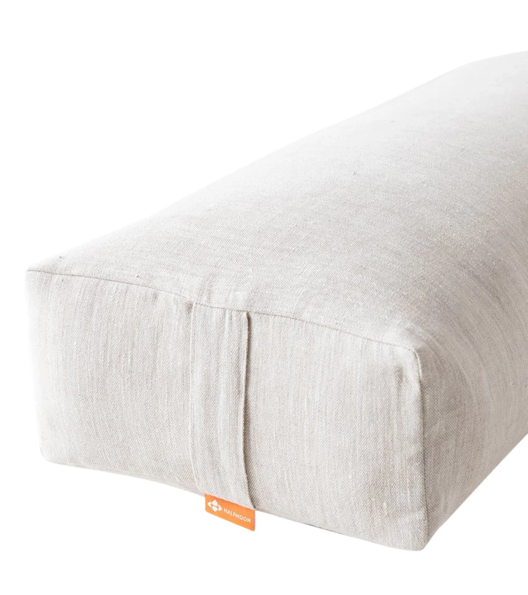 Halfmoon Linen Rectangular Bolster - Image 2