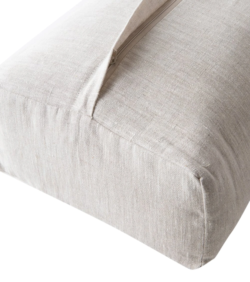 Halfmoon Linen Rectangular Bolster - Image 3
