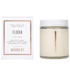 Woodlot Flora Candle, 8 Oz White