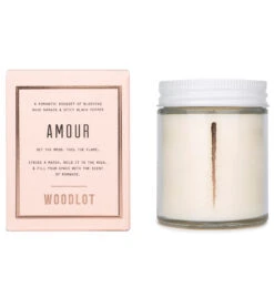 Woodlot Amour Candle, 8 Oz Pink