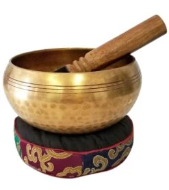 Yak & Yeti Hand Hammered Carved Tibetan Singing Bowl Brass