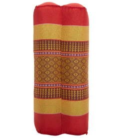 Zafuko Medium Foldable Meditation And Yoga Cushion Spanish Red/Yellow