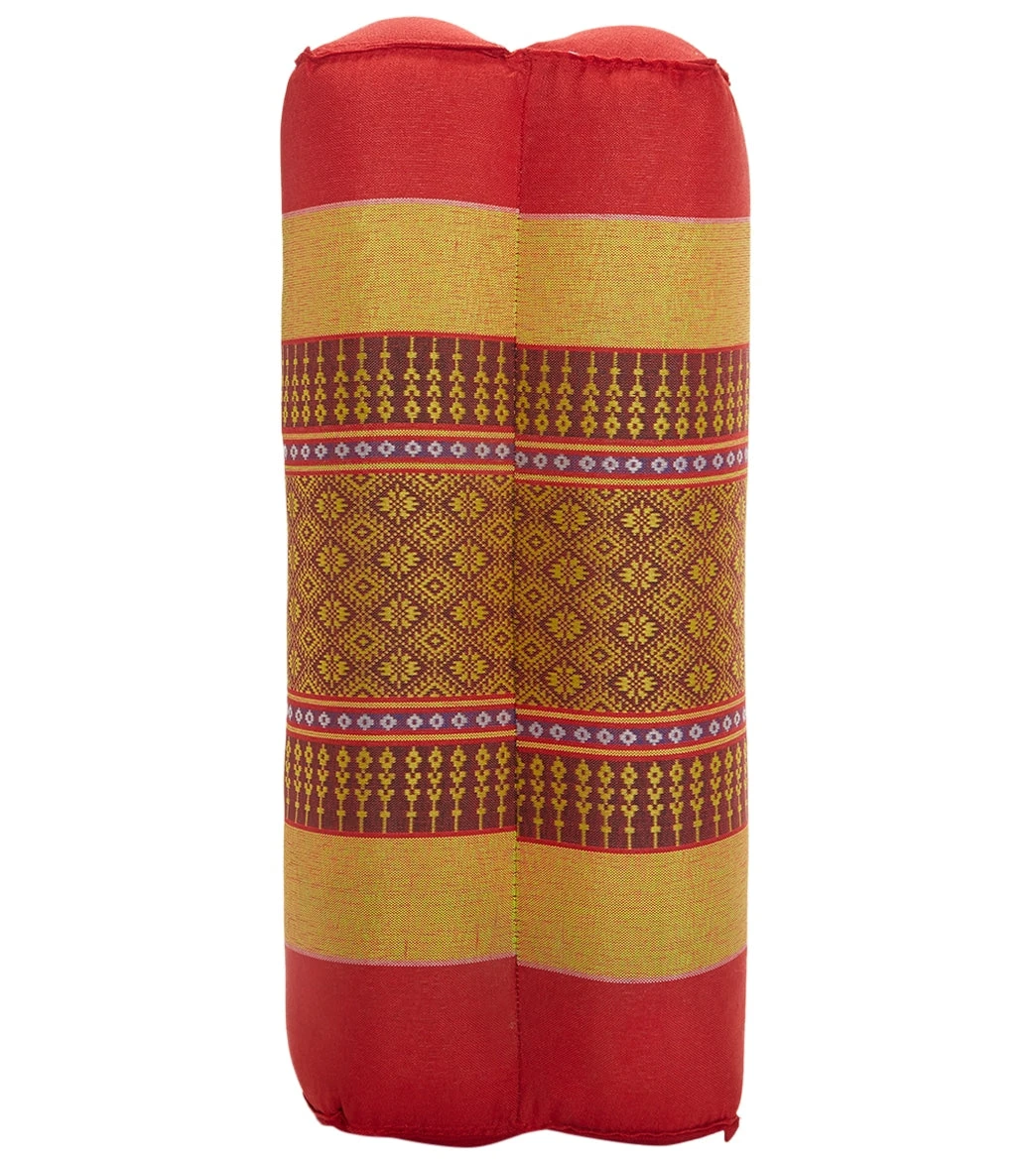 Zafuko Medium Foldable Meditation And Yoga Cushion Spanish Red/Yellow