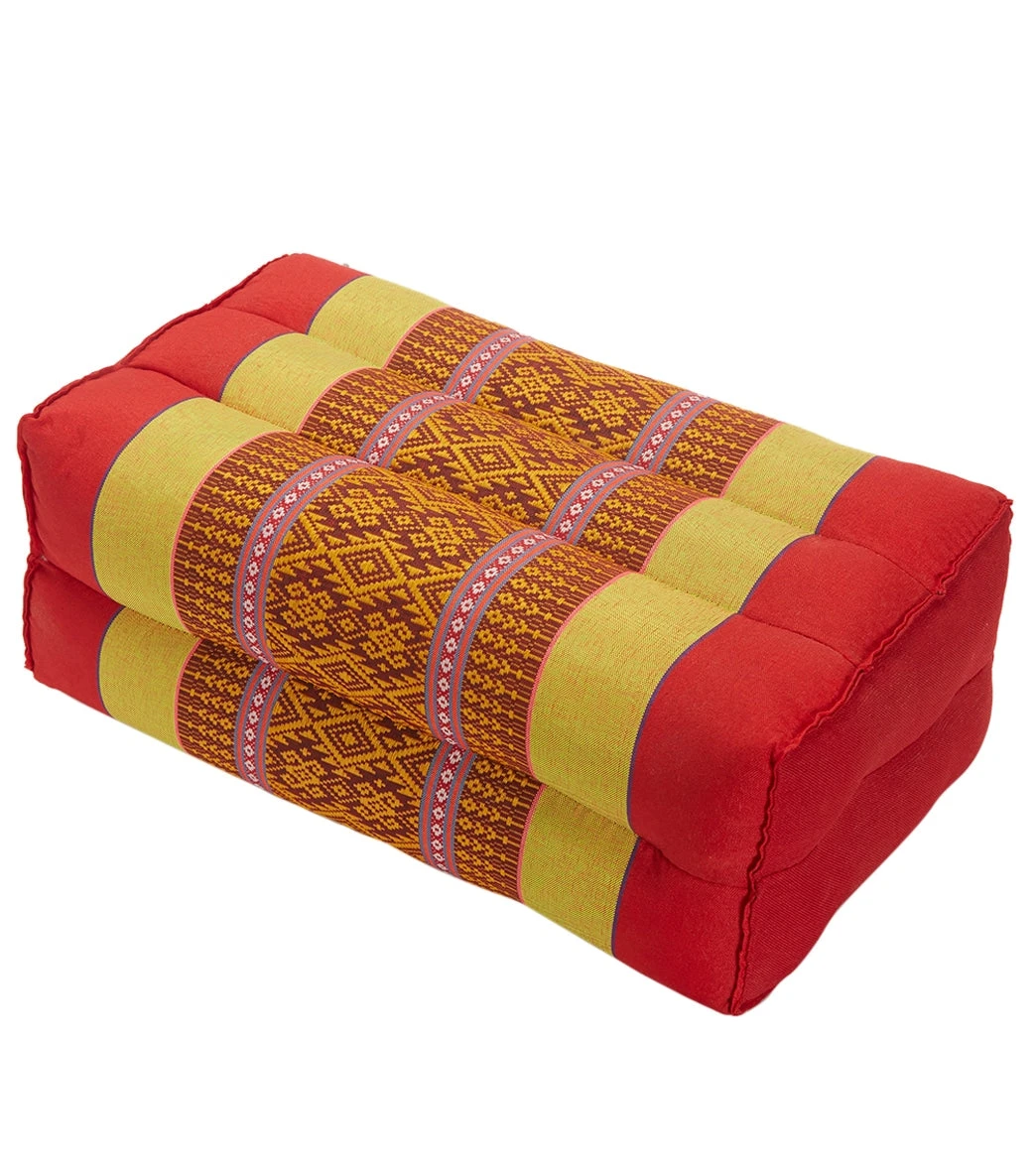 Zafuko Zafu Standard Meditation And Yoga Cushion Spanish Red/Yellow - Image 3