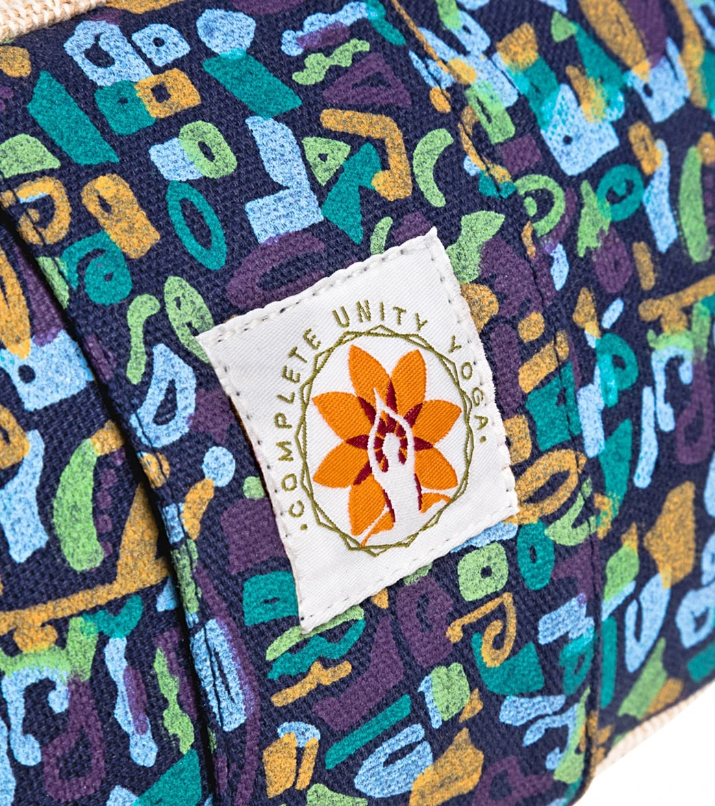 Complete Unity Retro Print Firm Support Meditation Cushion Retro - Image 2