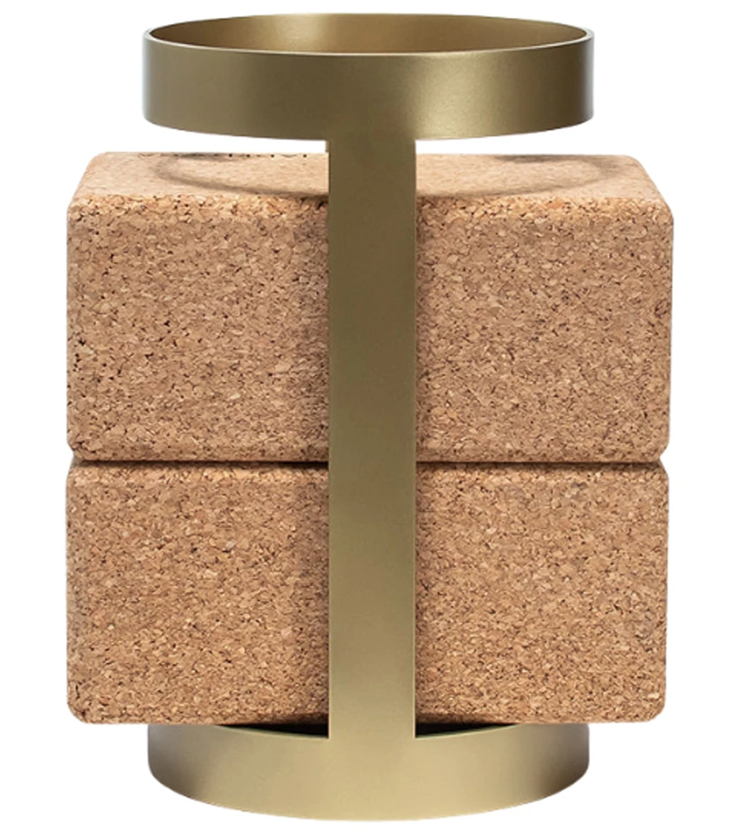 Mache Homi Yoga Tube Block Stand | Gold - Image 2