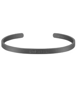 Mantraband Breathe Bold Bracelet Matte Black